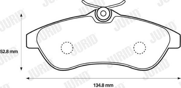 JURID 573084J Kit pastiglie freno, Freno a disco-Kit pastiglie freno, Freno a disco-Ricambi Euro