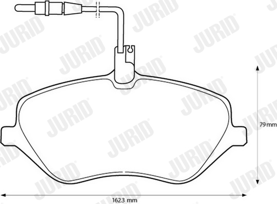 JURID 573131JC Kit pastiglie freno, Freno a disco