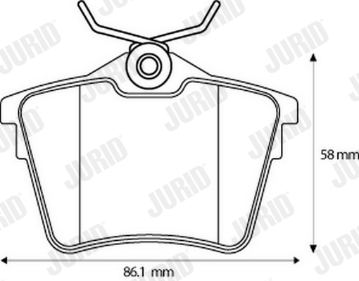 JURID 573133JC Kit pastiglie freno, Freno a disco-Kit pastiglie freno, Freno a disco-Ricambi Euro