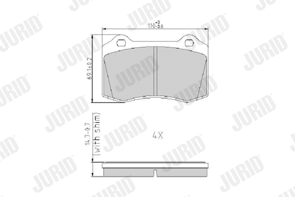 JURID 573149J Σετ τακάκια,...