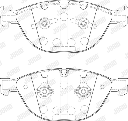 JURID 573150J Kit pastiglie freno, Freno a disco-Kit pastiglie freno, Freno a disco-Ricambi Euro