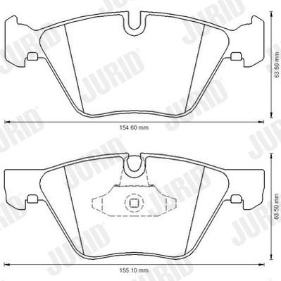 JURID 573151J Kit pastiglie freno, Freno a disco