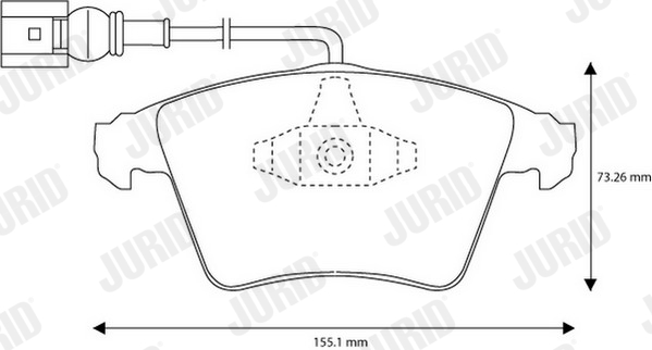 JURID 573159JC Kit pastiglie freno, Freno a disco-Kit pastiglie freno, Freno a disco-Ricambi Euro