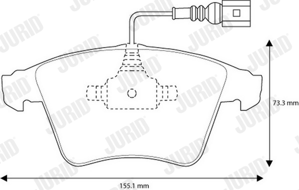 JURID 573160J Kit pastiglie freno, Freno a disco-Kit pastiglie freno, Freno a disco-Ricambi Euro