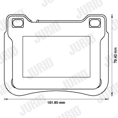 JURID 573177JC Kit pastiglie freno, Freno a disco