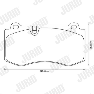 JURID 573178JC Kit pastiglie freno, Freno a disco-Kit pastiglie freno, Freno a disco-Ricambi Euro