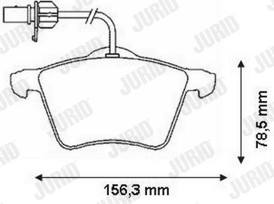 JURID 573206JC Kit pastiglie freno, Freno a disco