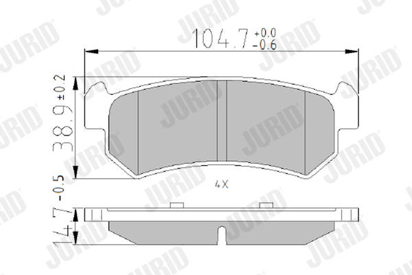 MAXGEAR 19-3013 Bremsekloss sett