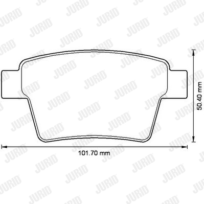 JURID 573218J Kit pastiglie freno, Freno a disco-Kit pastiglie freno, Freno a disco-Ricambi Euro