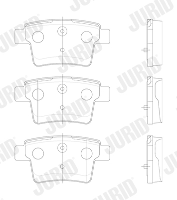 JURID 573218J fékbetétkészlet, tárcsafék FORD FORD USA JAGUAR