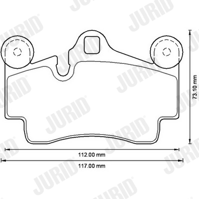 JURID 573227JC Kit pastiglie freno, Freno a disco-Kit pastiglie freno, Freno a disco-Ricambi Euro