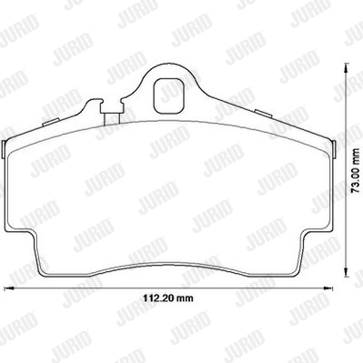 JURID 573229J Kit pastiglie freno, Freno a disco