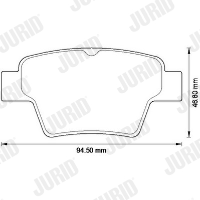 JURID 573235JC Kit pastiglie freno, Freno a disco-Kit pastiglie freno, Freno a disco-Ricambi Euro