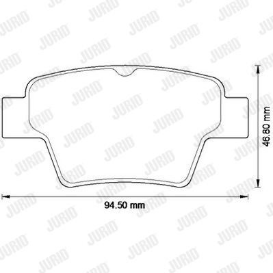 JURID 573235J Kit pastiglie freno, Freno a disco-Kit pastiglie freno, Freno a disco-Ricambi Euro