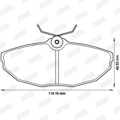 JURID 573237J Kit pastiglie freno, Freno a disco