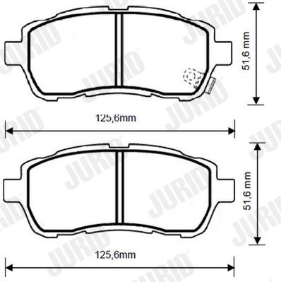 JURID 573249JC Kit pastiglie freno, Freno a disco-Kit pastiglie freno, Freno a disco-Ricambi Euro