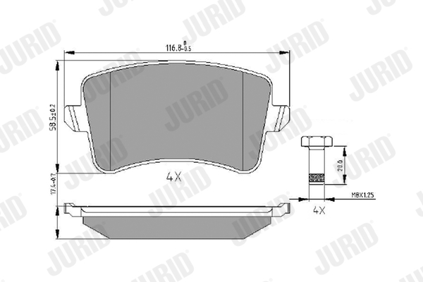 JURID 573259J set placute...