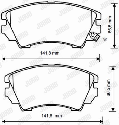 JURID 573270J fékbetétkészlet, tárcsafék CHEVROLET OPEL SAAB VAUXHALL