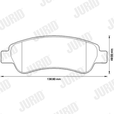 JURID 573274J Kit pastiglie freno, Freno a disco-Kit pastiglie freno, Freno a disco-Ricambi Euro