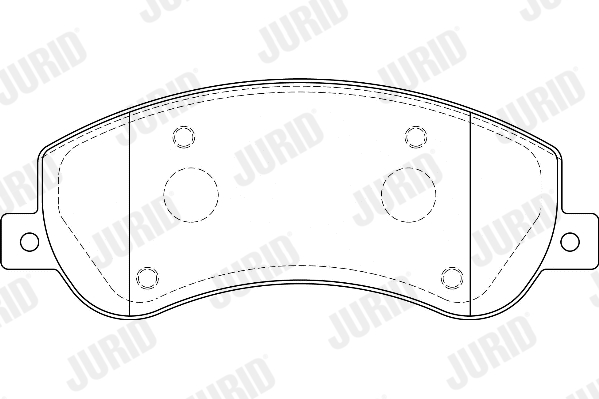 JURID 573275D Kit pastiglie freno, Freno a disco