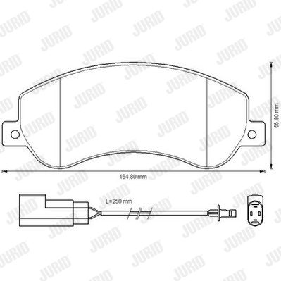 JURID 573275J Kit pastiglie freno, Freno a disco-Kit pastiglie freno, Freno a disco-Ricambi Euro