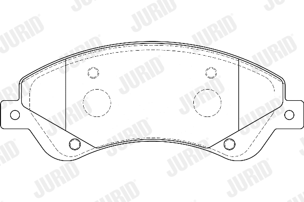 JURID 573276D Kit pastiglie freno, Freno a disco-Kit pastiglie freno, Freno a disco-Ricambi Euro