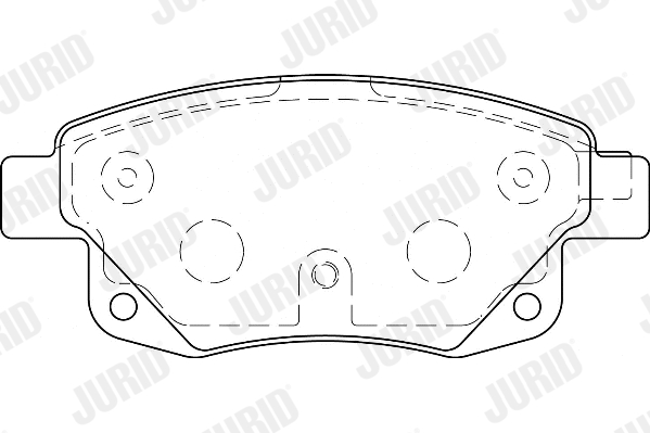 JURID 573277D Kit pastiglie freno, Freno a disco