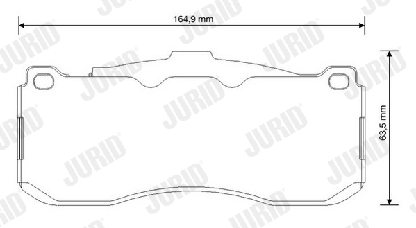 JURID 573294JC Kit pastiglie freno, Freno a disco-Kit pastiglie freno, Freno a disco-Ricambi Euro