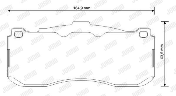 JURID 573294J Kit pastiglie freno, Freno a disco