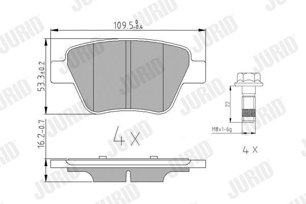 JURID 573312J set placute...