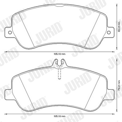 JURID 573321J Kit pastiglie freno, Freno a disco