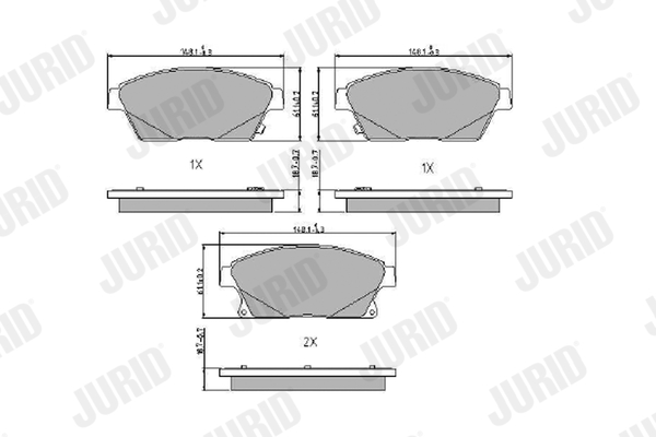 JURID 573325J set placute...