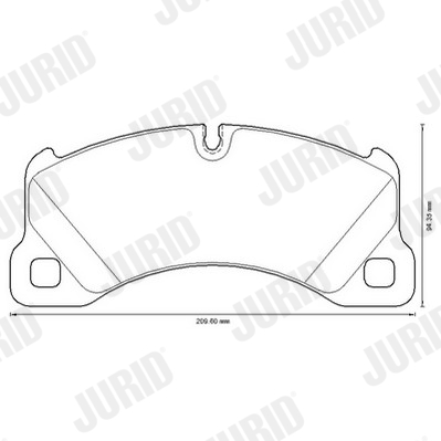 JURID 573329JC Kit pastiglie freno, Freno a disco-Kit pastiglie freno, Freno a disco-Ricambi Euro