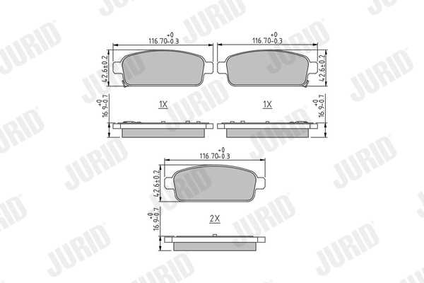 JURID 573335J set placute...