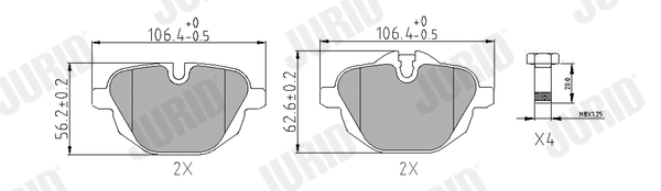 JURID 573352J set placute...