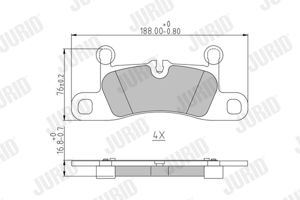 FEBI BILSTEIN 170876 Bremsekloss sett