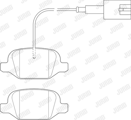 JURID 573400J Kit pastiglie freno, Freno a disco-Kit pastiglie freno, Freno a disco-Ricambi Euro