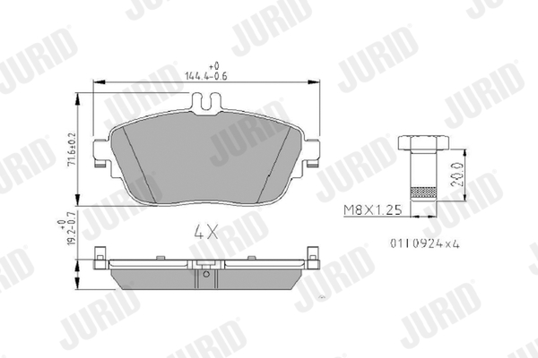 JURID 573403J Σετ τακάκια,...