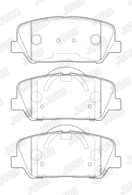 JURID 573407J Kit pastiglie freno, Freno a disco-Kit pastiglie freno, Freno a disco-Ricambi Euro