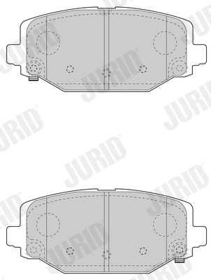 JURID 573412J fékbetétkészlet, tárcsafék CHRYSLER DODGE FIAT LANCIA VW