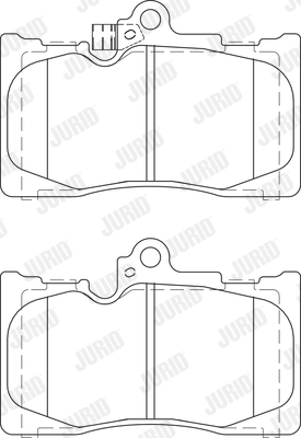 JURID 573413J Kit pastiglie freno, Freno a disco-Kit pastiglie freno, Freno a disco-Ricambi Euro