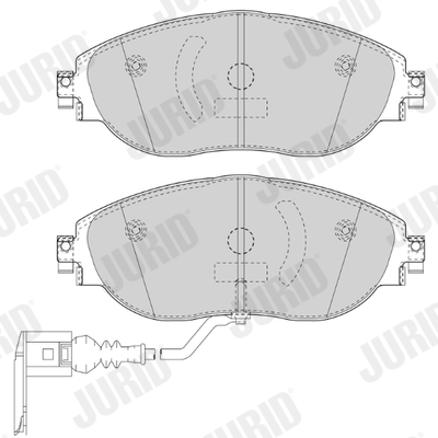 JURID 573418J Kit pastiglie freno, Freno a disco-Kit pastiglie freno, Freno a disco-Ricambi Euro