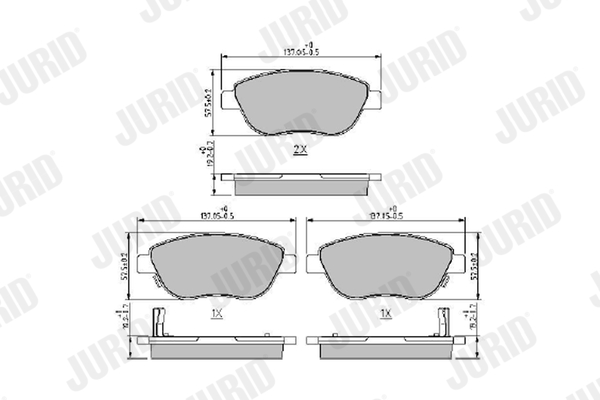 CIFAM 822-1168-0 Bremsekloss sett