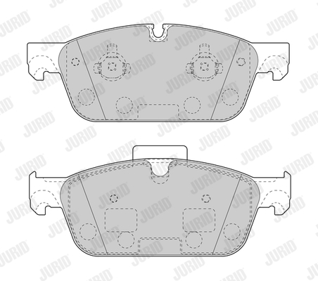 JURID 573448J Kit pastiglie freno, Freno a disco-Kit pastiglie freno, Freno a disco-Ricambi Euro
