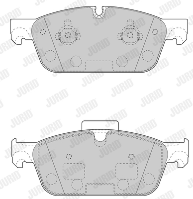 JURID 573448J Kit pastiglie freno, Freno a disco