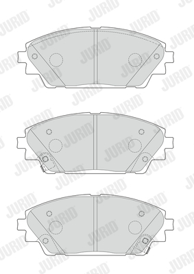 JURID 573611J Kit pastiglie freno, Freno a disco