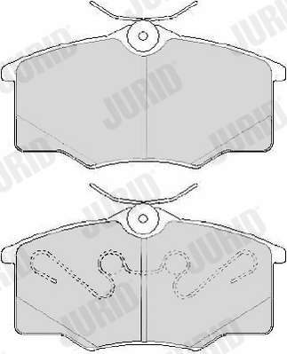 JURID 573635J Kit pastiglie freno, Freno a disco