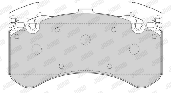 JURID 573649J Kit pastiglie freno, Freno a disco-Kit pastiglie freno, Freno a disco-Ricambi Euro