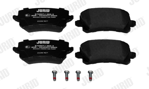 JURID 573667J fékbetétkészlet, tárcsafék AUDI SEAT VW