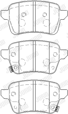 JURID 573689J Kit pastiglie freno, Freno a disco-Kit pastiglie freno, Freno a disco-Ricambi Euro